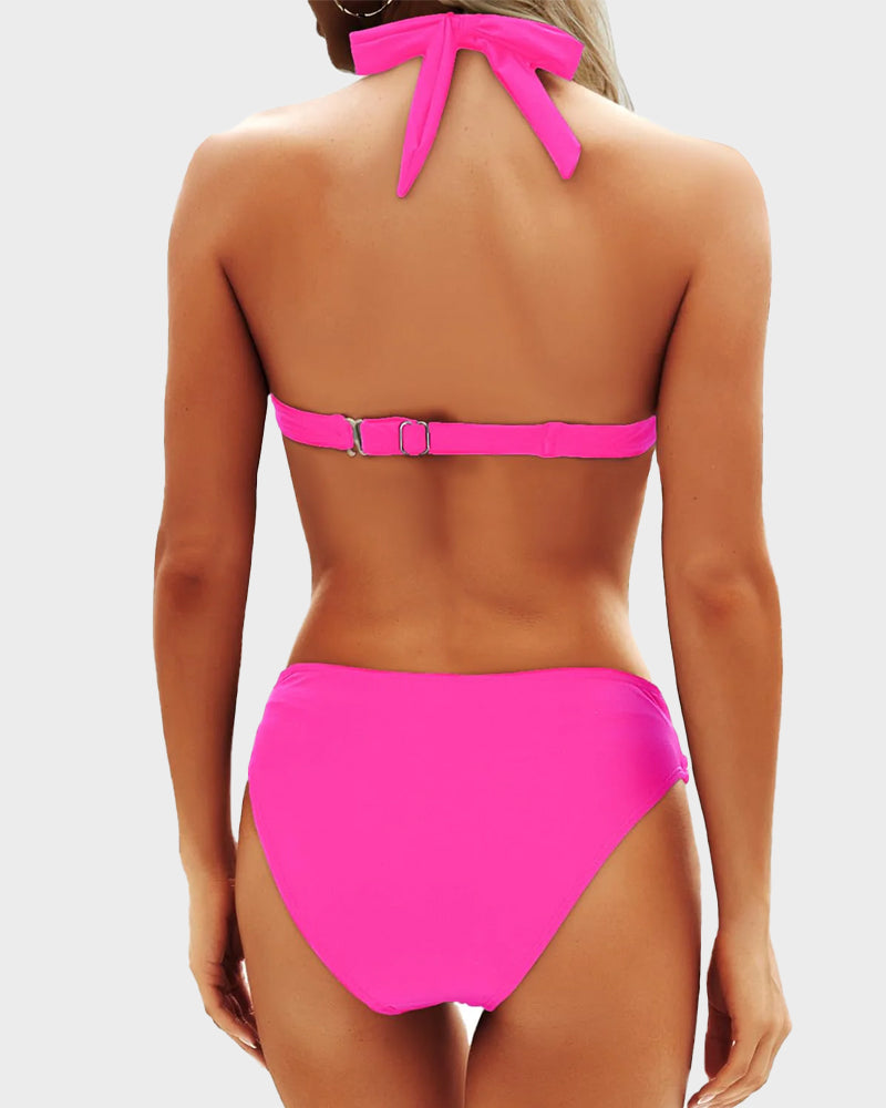 NOVA Bikini Dames – Vintage High-Waist Set met Flatterende Fit