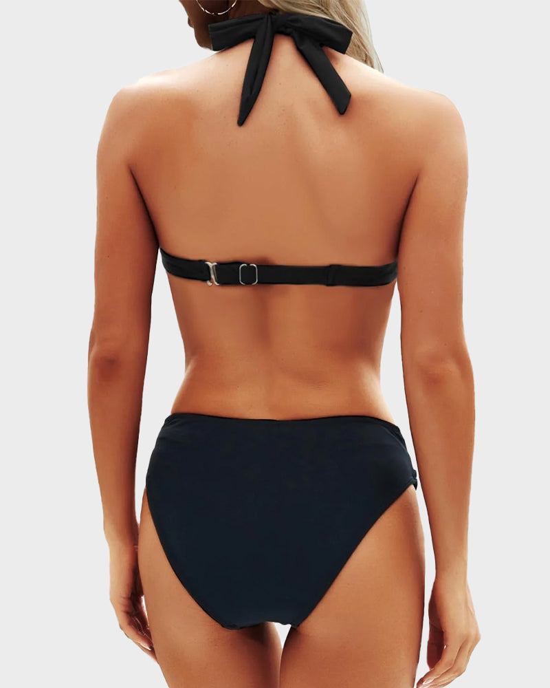 NOVA Bikini Dames – Vintage High-Waist Set met Flatterende Fit