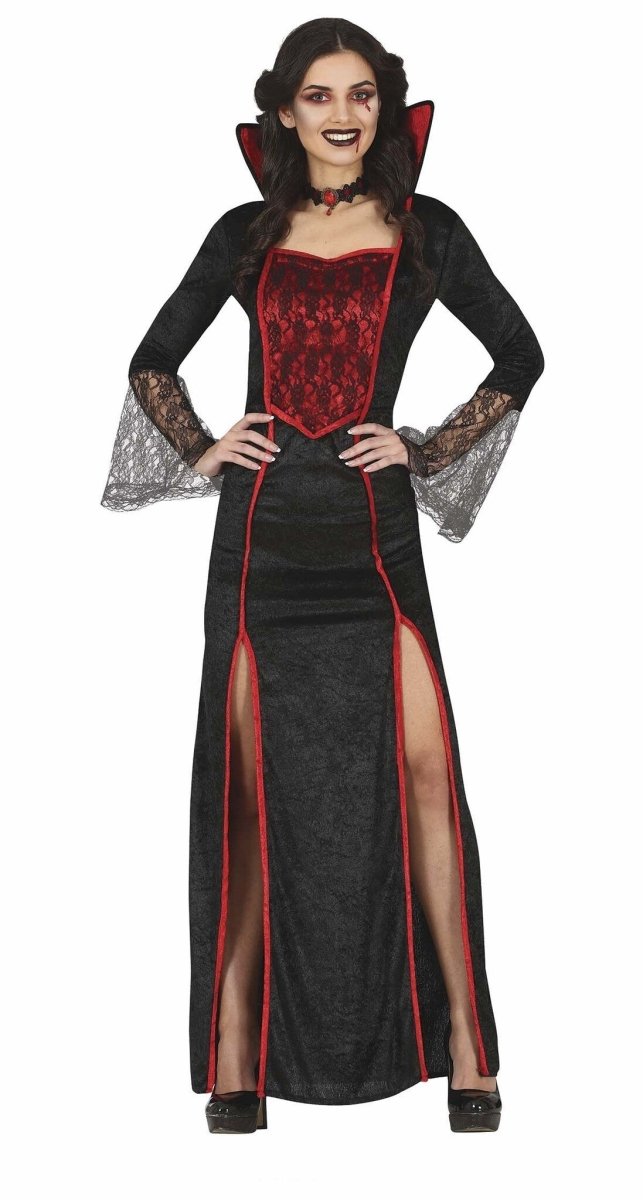 Vampier Halloween Kostuum Dames Rood