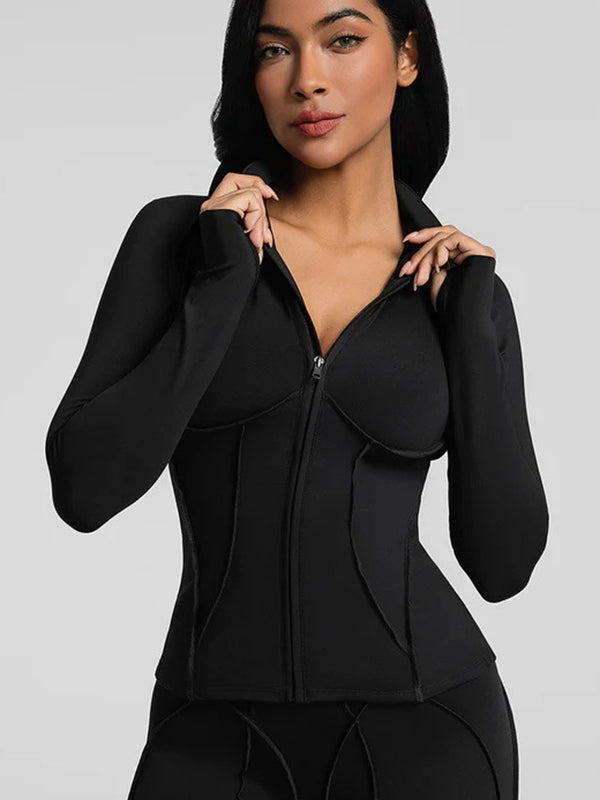 Sporttank Dames Performance – Stitch Detail met Rits