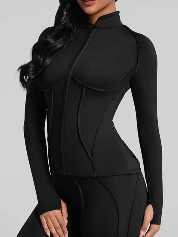 Sporttank Dames Performance – Stitch Detail met Rits