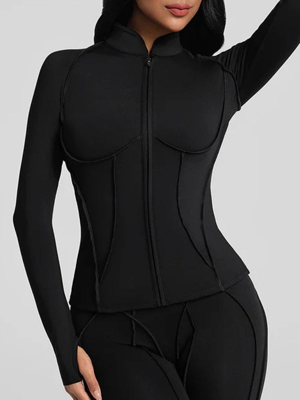 Sporttank Dames Performance – Stitch Detail met Rits